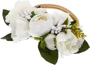 IWOWHERO Adorable Flower Headband Soft Floral Hair Accessory for Newborns for Showers Birthdays Festivals Comfortable Stylish Headband