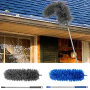 Gutter Cleaning Brush Telescope Rod Roofing Guard Cleaning Brush Sturdy KoJiP