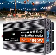 4000w 5000w 6000w Pure Sine Wave Inverter 12v 24v 48v 60v to 220v Car High Power Converter, for Refrigerators, Automobiles, Microwave Ovens, Medical Equipment, Etc,4000W-60Vto220V