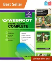 Cloud-Based Internet Security with 25GB Backup - Virus Protection for 5 Devices
