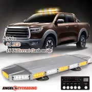 Rooftop Flash LED Emergency Strobe Light Bar 28" 64 LED Warning Traffic Advisor