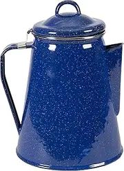 Stansport 8 Cup Percolator Enamel Coffee Pot with Basket