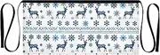 [miaozhen] 3 Pockets Waitress Apron Servers Apron Traditional Nordic Winter Snowflake Short Waist Apron 12-inch Serving Aprons For Men Women Water Resistant, Traditional Nordic Winter Snowflake