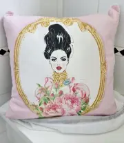 Beautiful Megan Hess Cushion Brand New In Dust Bag