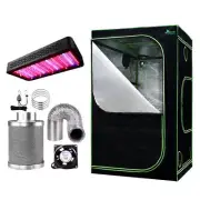 NNEDSZ Tent 1200W LED Light 120X120X200cm Mylar 6" Ventilation