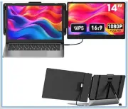 Extender 14inch 1080P FHD Portable Monitor Type C HDMI USB A Plug Play Laptop M