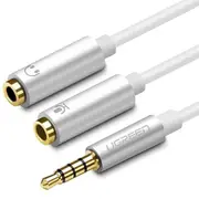 Audio Connector Adapter Cable 2 In 1 Microphone + Earphone Splitter Cable Converter