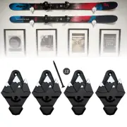 Snow Skis & Snowboard Wall Mounts With Hooks, Ski Rack, Snowboard Rack