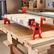 "Heavy-Duty 1/2"" 3/4"" Wood Gluing Pipe Clamp Cast Iron Pipe Clamp with Protective Cap for Metalworking / Woodworking / Fr"