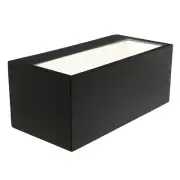 Brilliant Lighting 12W LED Black Hayes Wall Light Exterior Warm White Light