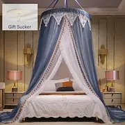 Indoor Mosquito Net Bed Canopy Mosquito Net with Top Easy Installation Suitable for Couples Family, Romantic Atmosphere in Summer Encryption Thickening Version