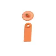 100x Cattle Ear Tags 5x2cm Set Mini Orange Blank Pig Goat Livestock Label