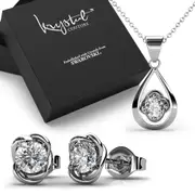 Boxed Center Piece Necklace and Sweet Delight Earrings Set Embellished with SWAROVSKI® crystals