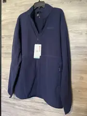 NWT Men’s Marmot Rocklin Fleece Full-Zip Jacket Navy- Size XXL