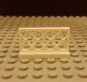 Lego NEW White Lattice Fence 1x4x2 Horse Fence Farm House Garden City 3185