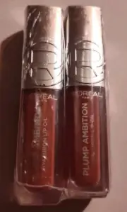2 Pack L'Oreal Plump Ambition Hyaluron Lip Oil 650 Nude Macaroni - New Sealed