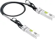 10Gtek 1.25G SFP DAC Twinax Cable - Gigabit Passive Direct Attach Copper Twinax SFP Cable for Cisco SFP-1GBASE-CU0.25M, Ubiquiti UniFi, Fortinet, Netgear, TP-Link and More, 0.25-Meter(0.82ft)