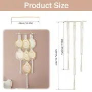 Macrame Hat Hangers Hand Weaving Hat Organizer Decorative Hanging Hat·-