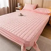 Futon Mattress，Japanese Floor Futon Mattress Foldable Floor Bed Mattress，Portable Folding Futon Cushion，Roll up Floor Lounger for Guest Room Dormitory(Pink,120x200cm)