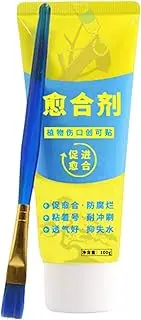Tree Pruning Sealer | Bonsai Tree Pruning Sealer Agent | 100g Weatherproof Natural Paste with Brush for Shrubs Fruits Bonsai Flowers Branch Trunk