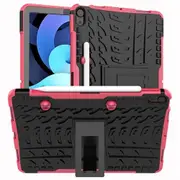 For Apple iPad Air 5th / 4th Gen 10.9 inch Shockproof Heavy Duty Rugged Kickstand Bumper Case Cover (Pink)