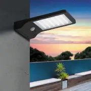 Arlec Black Ritter Sensor Solar Wall Light Up to 400 Lumen Motion Detected.