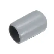 20pcs Rubber End Caps 9mm ID Vinyl PVC Screw Thread Protectors Grey