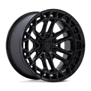17x9 Fuel Off-Road FC874 Celsius Matte Black Gloss Black Lip Wheel 6x5.5 (1mm)