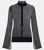 [Toteme] Toteme Cotton and silk turtleneck top AU 16 black