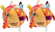 Abaodam Educational Plush Sensory Ball Tags Soft Baby Toy Sound Montessori Toy for Toddlers Baby Room Accessory