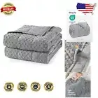 Soft and Durable Weighted Blanket - Minky Dot Texture, Year-Round Comfort, 20lbs