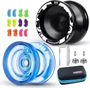 Pack 2 Responsive Yoyos for Kids Beginners, Pro Yoyo Pack, Trick V3 + Cystal K2