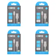 4PK Core USB-A to USB-C Cable Charging Cord 1m For Samsung Galaxy iPhone White
