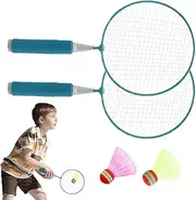 Badminton Sets | Children's Badminton Set - Lightweight Shuttlecock Racket Outdoor Sports Toys for Leisure Play Park Patio Yard Backyards School Family Travel Home
