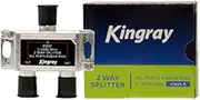 KSP2F KINGRAY 2 Way F-Type Splitter Foxtel Approved F30950 Foxtel Approved F30950 for Domestic Sat, Mdu/Comm and TDT Sat Backbones Foxtel Approved F30950 for Domestic Sat, Mdu/Comm and TDT Sat