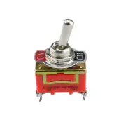 AC 250V 15A 2 Pin DPDT On/Off 2 Position Mini Toggle Switch E-TEN1021 Orange