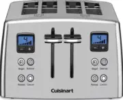 Cuisinart 4-Slice Countdown Motorized Toaster, Stainless Steel