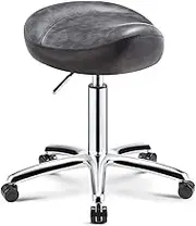 Stools,Saddle Stool Ergonomic,Professional Swivel Saddle Stool Rolling Height Adjustable Chair for Dentist Beauty Salon Tattoo Home
