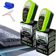 2025 New Upgraded Oil Film Brush 2.0, Clear Vision Glass Cleaner, Clearview Shield Clear Vision Windshield Cleaner, Oil Film Cleaning Brush for Car Windows (2PCS, One Size)