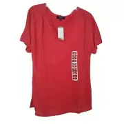 MODERN CANVAS Ladies Summer Tee in Cherry, XXL