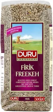 Duru Cracked Wheat, Freekeh, Roasted Green, 500G, 100% Natural and Certificat...