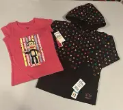 Paul Frank Julius Monkey Black Hoodie Zip Sweatshirt Pink Shirt Girls XS Small 4