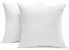 SNUG&COZY Luxury Goose Down Feather Pillow Inserts - 16x16IN, Double Layered ...