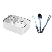 Military Cooking Combo Army Cadet Scouts Cooking Gear Mess Kit + KFS Set