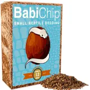 BabiChip Reptile Bedding and Substrate Small Sized Coconut Chips for Terrariums