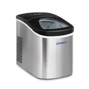 Sir John's Gifts 2.4L Portable Ice Cube Maker Machine-Stainless Steel