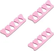 VINTORKY 3sets Manicure Kit Toe Separators Eva Foam Toe Separators for Nail Art Wear Nails 40pcs*3