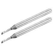 1/8" Shank 1.5mm x 7mm Carbide 1-Flute Left Hand End Mill CNC Router Bit 2pcs