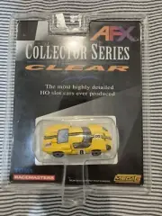 NEW AFX COLLECTOR SERIES CLEAR GT40 MKII SRT #8 IN YELLOW/BLACK STRIPS1/64 SCALE