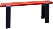 Shoe Bench Colorful Shoe Bench for Home Long Bench,Carbon Steel Frame Solid and Strong,Suitable for Home Basketball Hall Dance Studio Lounge Center Studio Outdoor and Other Scenes(Red,100x23